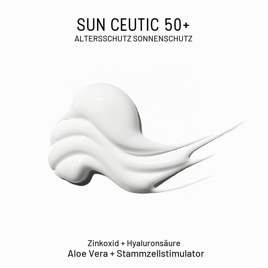 Dermaceutic Sun Ceutic 50+ - Protección solar antienvejecimiento con filtro UV, ácido hialurónico, A