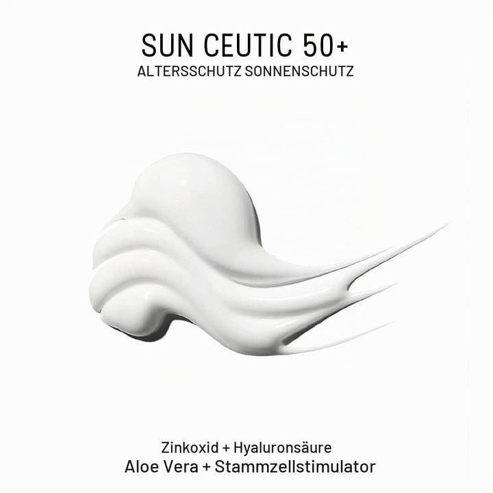 Dermaceutic Sun Ceutic 50+ - Protección solar antienvejecimiento con filtro UV, ácido hialurónico, A