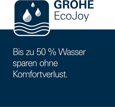 GROHE Vitalio Comfort 100 -Brausegarnitur (3 Strahlarten, wasserspsrend, inkl. Duschablage), chrom,