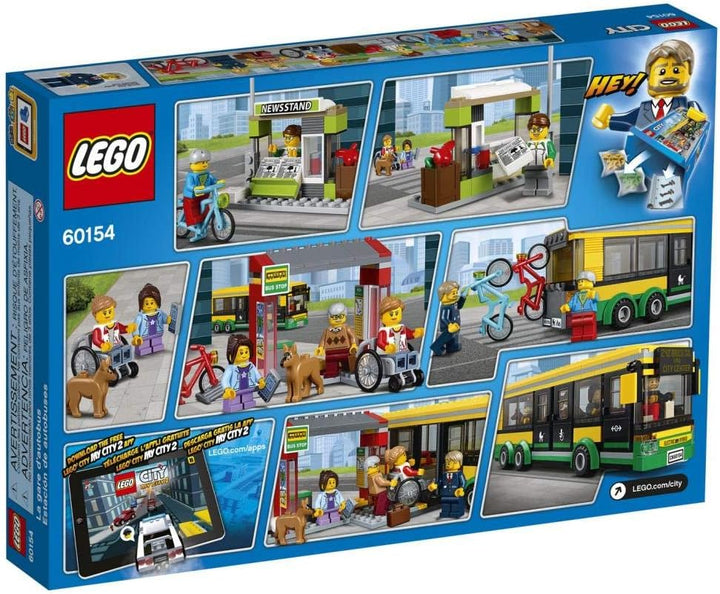 LEGO City 60154 - "Busbahnhof Konstruktionsspiel, bunt Single, Single
