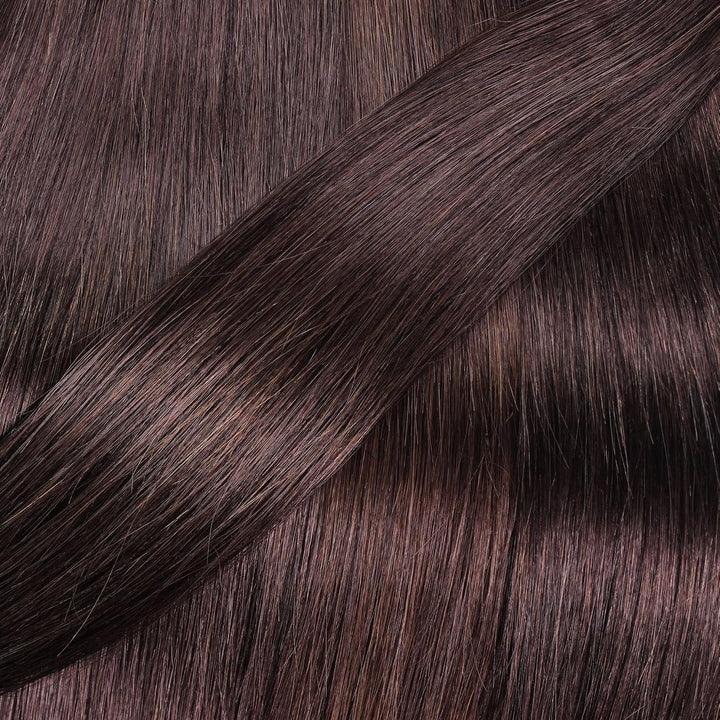 hair2heart Invisible Tape Extensions Echthaar Premium - 10 Tapes 50cm 6/3 dunkelblond gold