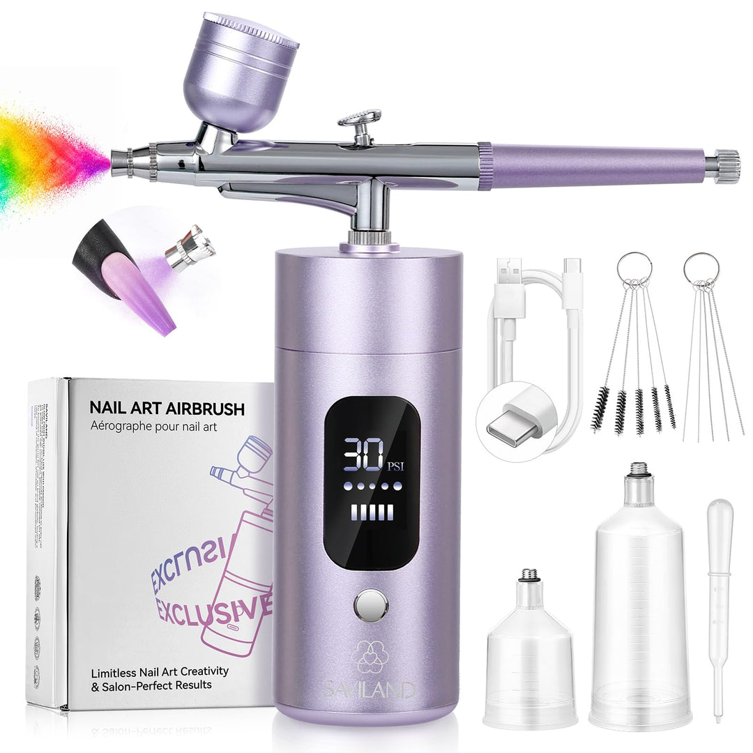 SAVILAND Fortschrittliche Airbrush für Nägel: Grenzenlose Kreativität Beim Nail Art&amp;Perfekte Ergebni