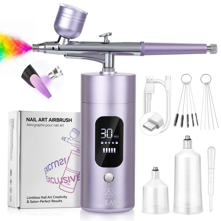 SAVILAND Fortschrittliche Airbrush für Nägel: Grenzenlose Kreativität Beim Nail Art&amp;Perfekte Ergebni
