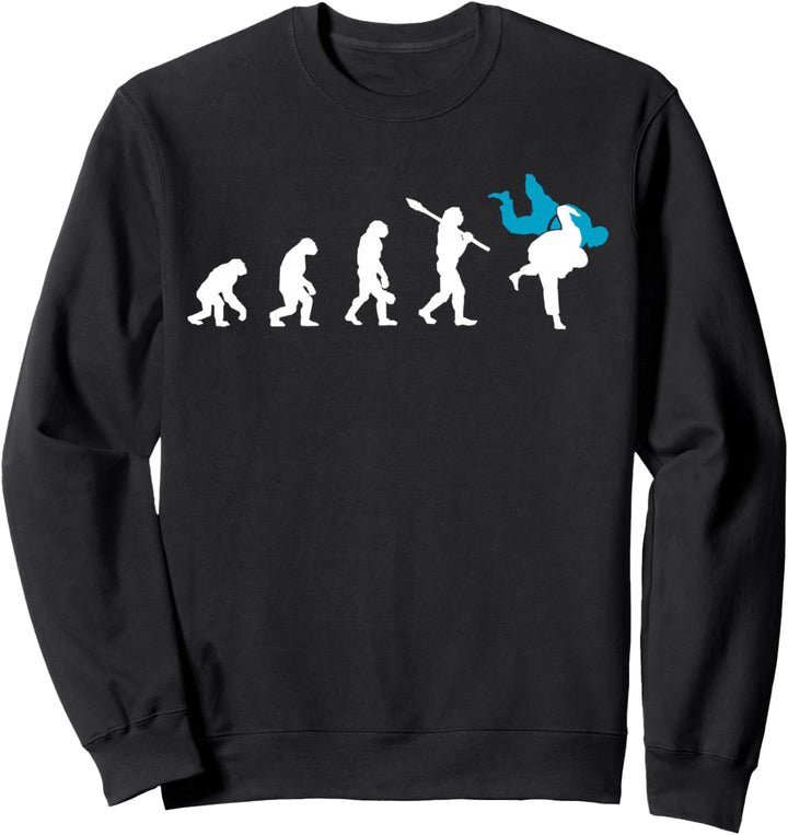 Judo Evolution cooles Judoka Retro Geschenk Sweatshirt