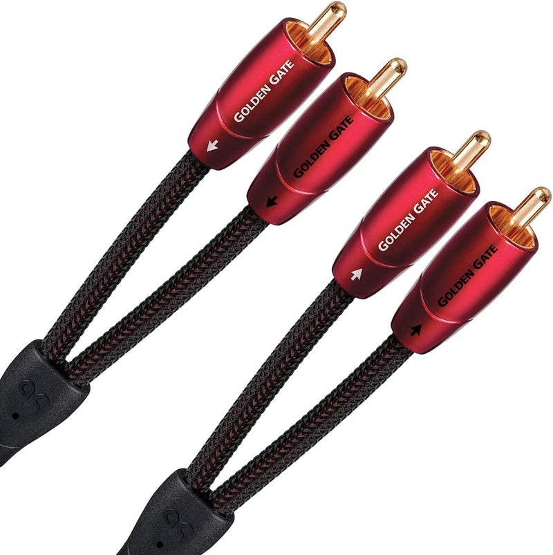 Audioquest – Stereo Kabel Golden Gate mit 4 RCA-Steckern, 0,6 m