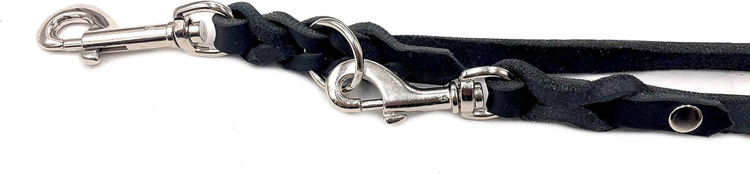Hundeleine Fettleder kleine Hunde/grosse Hunde 2m / 2,40m / 2,80m / 3,50m / 5m Doppelleine verstellb