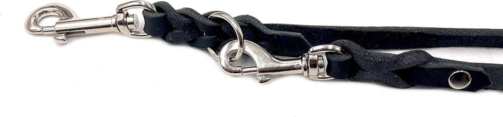 Hundeleine Fettleder kleine Hunde/grosse Hunde 2m / 2,40m / 2,80m / 3,50m / 5m Doppelleine verstellb