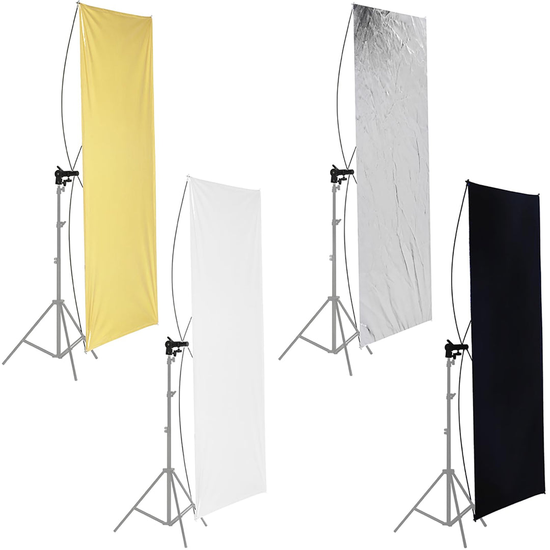 Neewer 90 x 180 cm Foto Studio Flat Panel Light Reflektor mit 360 Grad drehbar Halterung und Trageta