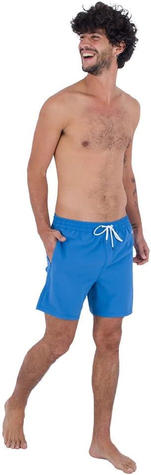 Hurley Herren OAO Solid Volley 17' Badeshorts für Herren S Sea View, S Sea View