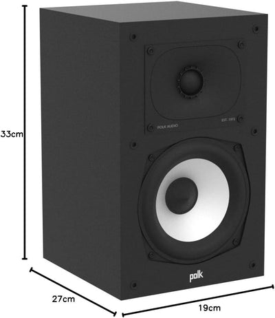 Polk Audio Monitor XT20 Regallautsprecher, Stereolautsprecher, Surround Lautsprecher, Hi-Res Zertifi