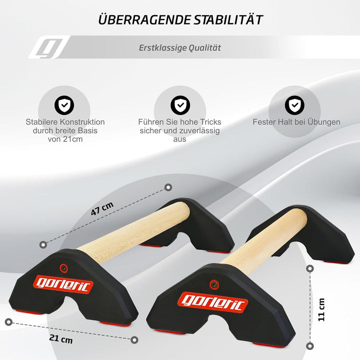 LowFit PRO Gorletic Calisthenics Parallettes - Gymnastik Parallettes, einfacher Transport, Athleten