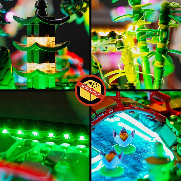 Led Licht Set für Lego 10315 Icons Garten der Stille (Kein Lego), Dekorationsbeleuchtungsset für Leg