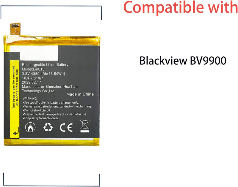 Aousavo Blackview BV9900 ersatz akku Kompatibel mit Blackview BV9900 DK015 mit Free Toolkit