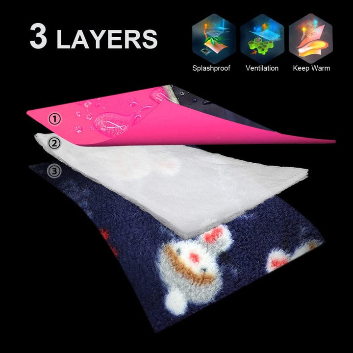 Didog Warmer Hundemantel für kleine Hunde und Katzen, mit Fleece gefüttert, reflektierende Hundejack
