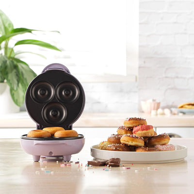 Petra PT4698PPVDEEU7 Elektrisch Mini Donut-Maschine, 550W, Kompakter Donut Maker Maschine für 3 Mini