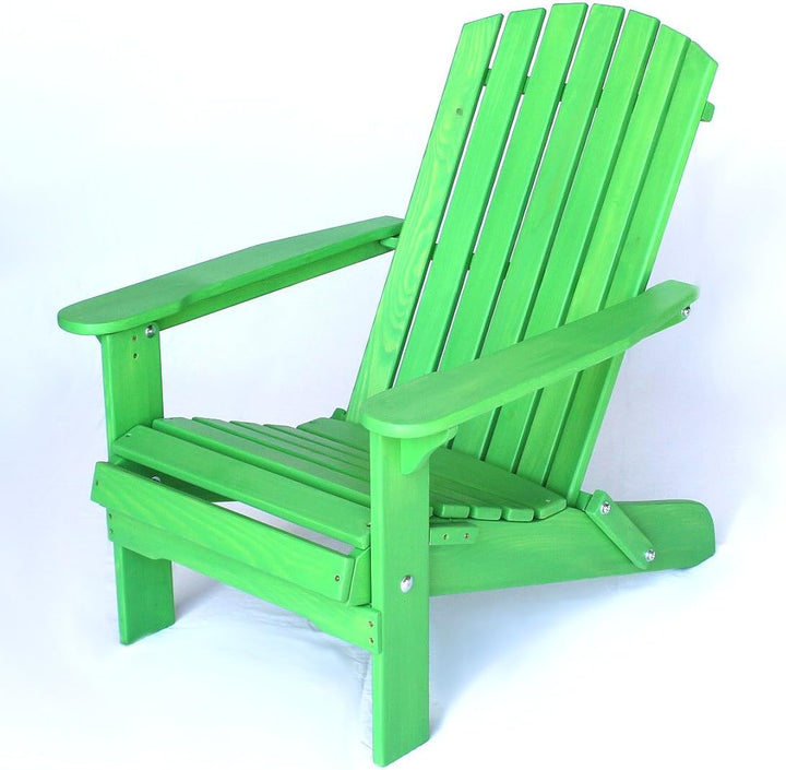 DanDiBo Strandstuhl Holz Grün Gartenstuhl klappbar Adirondack Deckchair, Grün