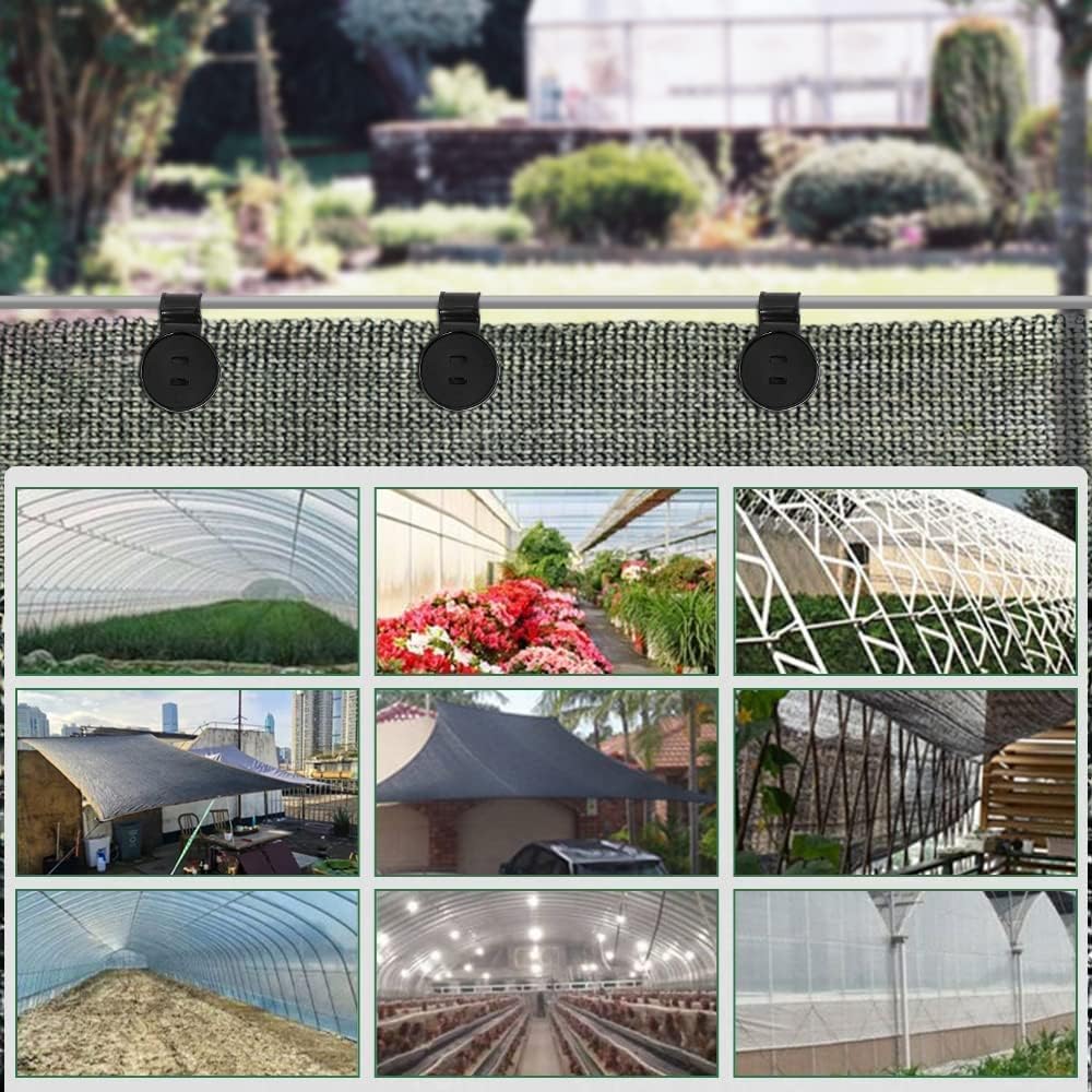 Kunststoff-Clips für Schutzttuch, Sonnensegel, Schattiernetz, Gartenblumenpflanzen, Rasenschatten 75