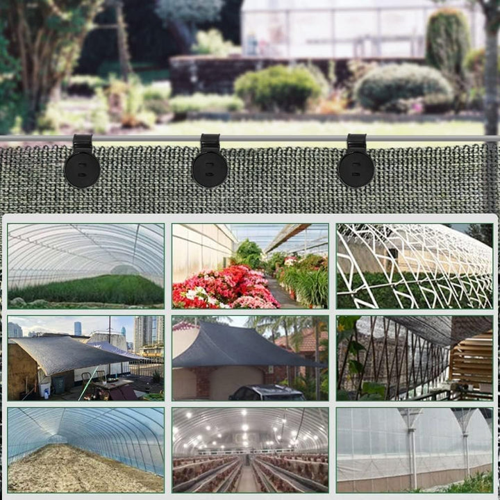 Kunststoff-Clips für Schutzttuch, Sonnensegel, Schattiernetz, Gartenblumenpflanzen, Rasenschatten 75