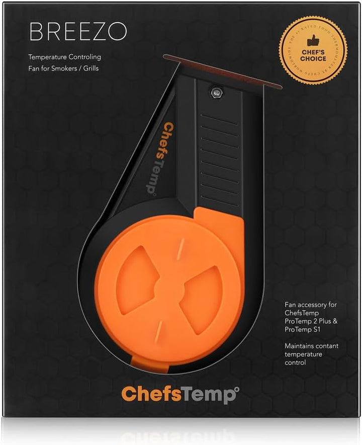 ChefsTemp Breezo V2 BBQ Temperaturregelung Ventilator für Grills und Smoker | Kabellose APP-Automati
