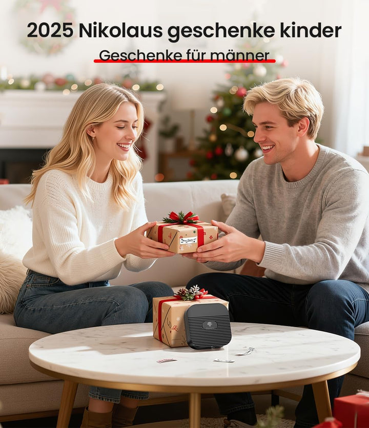 Phomemo Q31 Etikettendrucker, Mini Etikettiergerät Bluetooth, Beschriftungsgerät Selbstklebend 203 D
