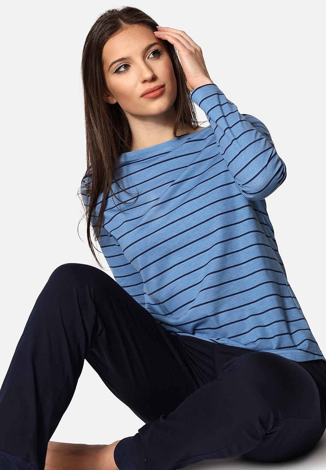 Bellivalini Damen Schlafanzug BLV50-166 S Ozean Navy, S Ozean Navy
