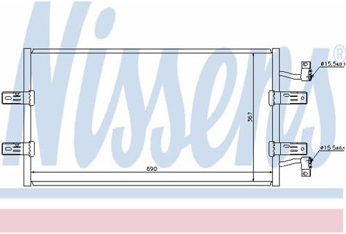 Nissens 940119 Kondensator, Klimaanlage