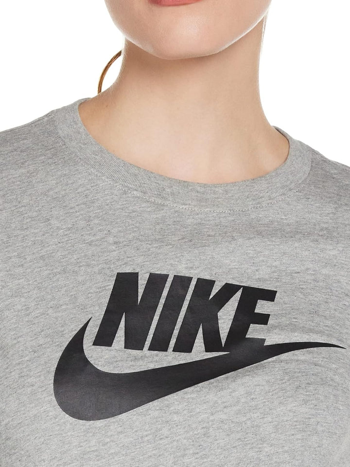 Nike Damen Sportswear Shirt (1er Pack) XS Dk Grey Heather - Black, XS Dk Grey Heather - Black