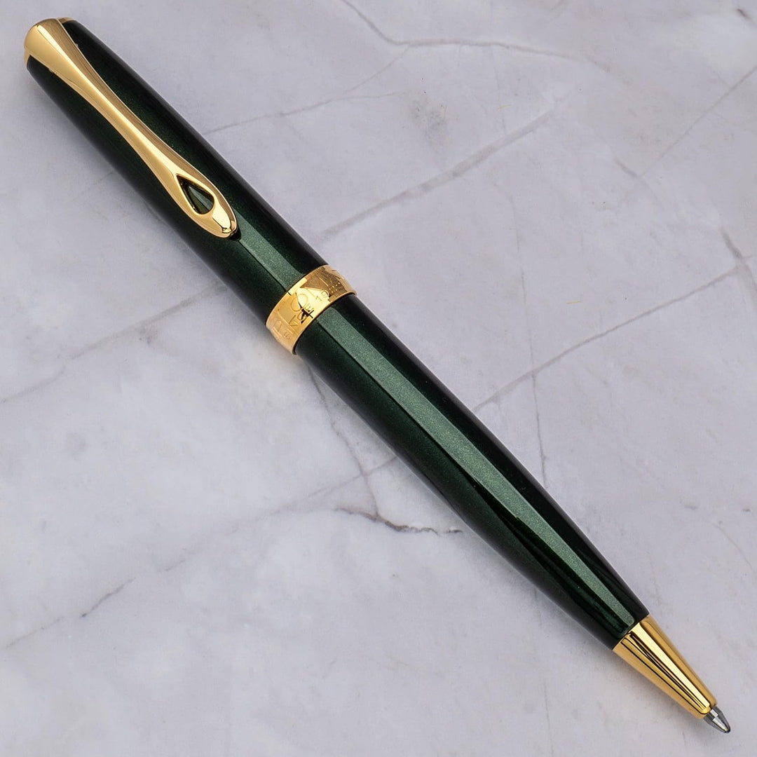 DIPLOMAT D40211040 Excellence A2 Kugelschreiber, Evergreen Gold