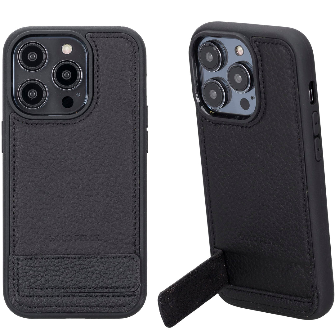 Solo Pelle Lederhülle für das iPhone 14 Pro in 6.1 Zoll Case Leder Hülle Ledertasche Backcover aus e
