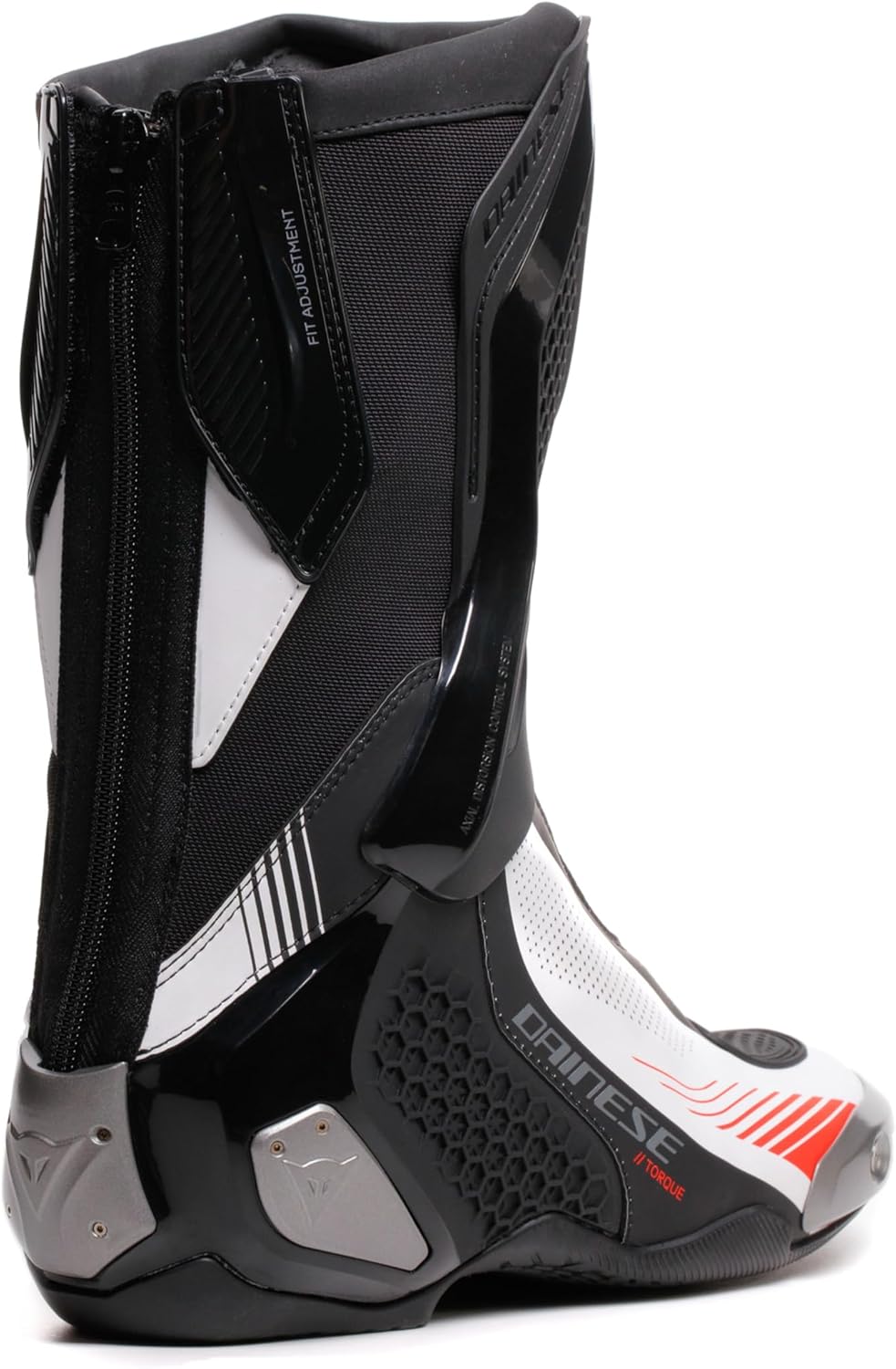 Dainese Stiefel Torque 4 Air Boots Motorradstiefel Racing Stiefel, 45 EU Black White Red Fluo 45 EU,