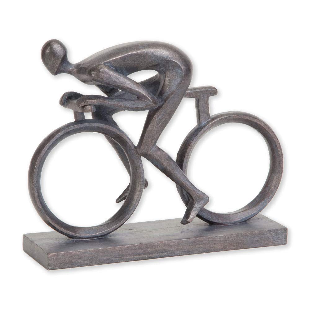 Bits and Pieces - Elegante 16,5 cm Fahrradstatue – aussergewöhnlich geformt aus robustem Polyresin –