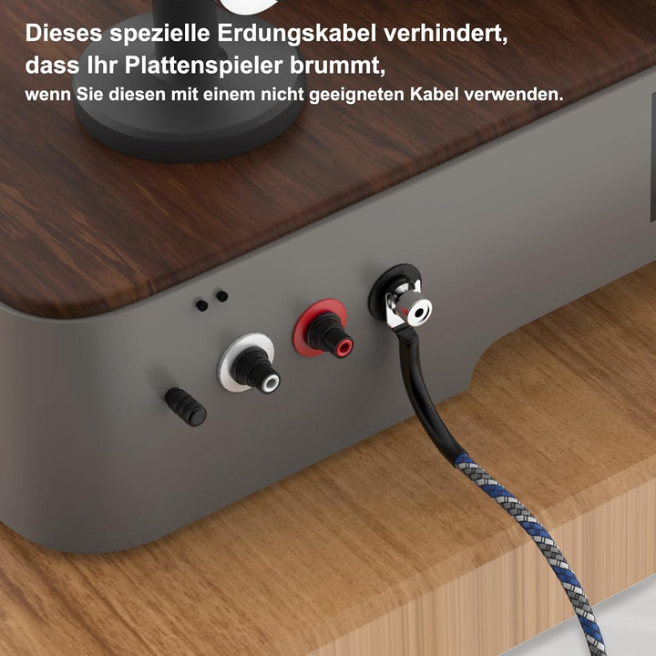 Erdungsleitung für Plattenspieler Phonogeräte mit Masseanschluss,Phonographen Plattenspieler Erdungs