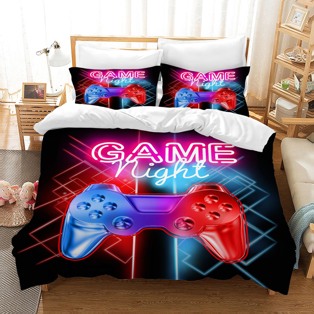 LLTTEER Gamepad Bettwäsche Set Jungen Gamer Bettbezug Set Jungen Gamepad Bettwäsche Set 3D Effekt Ga