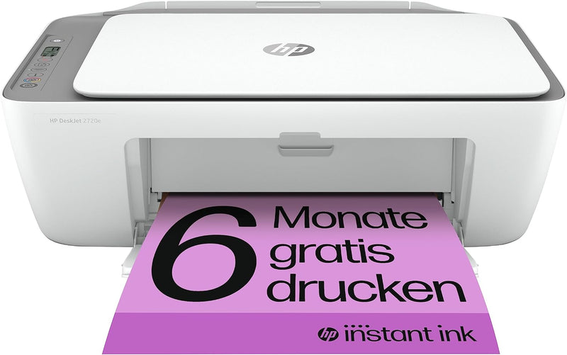 HP DeskJet 2720e Multifunktionsdrucker, 6 Monate gratis drucken mit HP Instant Ink inklusive, Drucke