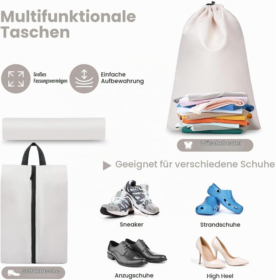 Packing Cubes for Suitcase 8 Set, Leichtgewichtige Gepäck Packing Organizer Packing Cubes für Reisez