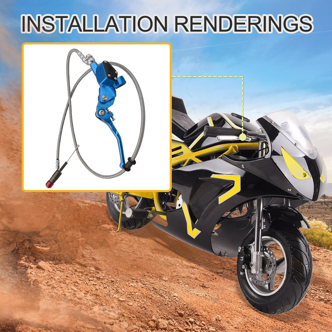 GOOFIT 7/8” Kupplung CNC Hauptzylinder Vertikalmotor Ersatz für 125cc - 250cc Offroad Motorrad ATV B