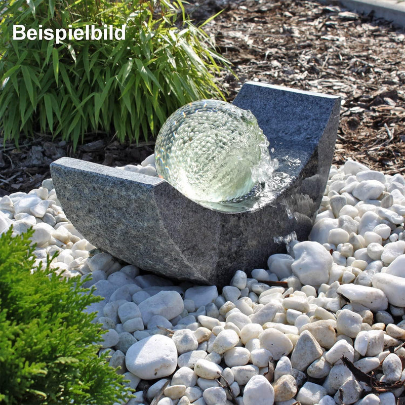 CLGarden Kugelbasis Kugelsockel mit LED Beleuchtung für Springbrunnen mit drehender Springbrunnenkug