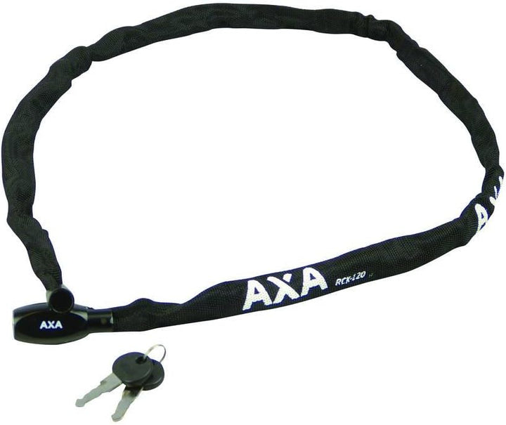 AXA Rigid RCK 120 Kettenschloss – Länge 120 cm – Stahlglieder 3,5 mm – Sicherheitsstufe 3 – Schwarz