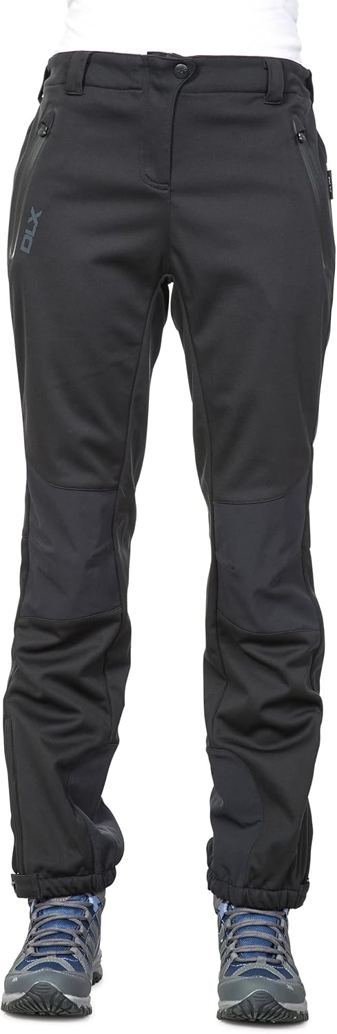 Trespass Damen Softshellhose Mit Seitenbelüftung Sola XXS Schwarz, XXS Schwarz