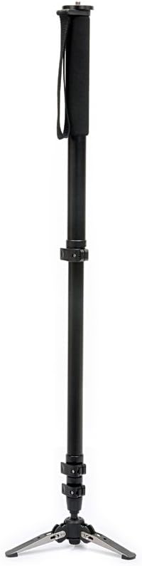 JUSINO Monopod mit abnehmbarem Fuss/Tischstativ (Schnellspannclips) VM-324E Aluminium-Monopod (ab 17