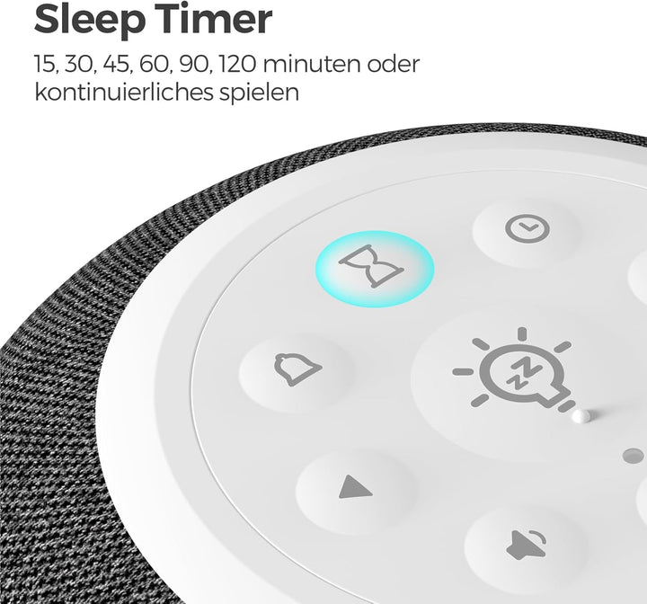 REACHER Auto Dimmbare Radiowecker für das Schlafzimmer - 9-farbiges Nachtlicht, 0-100% Dimmer, 7 Ala