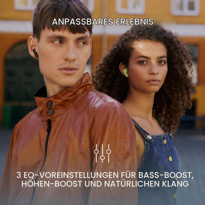 Urbanista Copenhagen 2 Bluetooth Kopfhörer, Kabellos Bluetooth 5.4 In-Ears Kopfhörer, 4 ENC Noise Ca