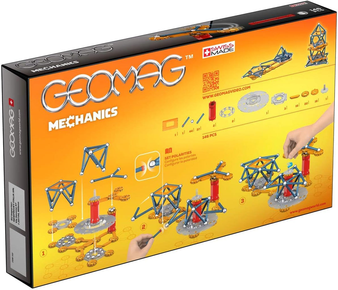 Geomag - Mechanics Magnetic Motion - Lern- und Kreativspiel für Kinder - Magnetische Bausteine - Set