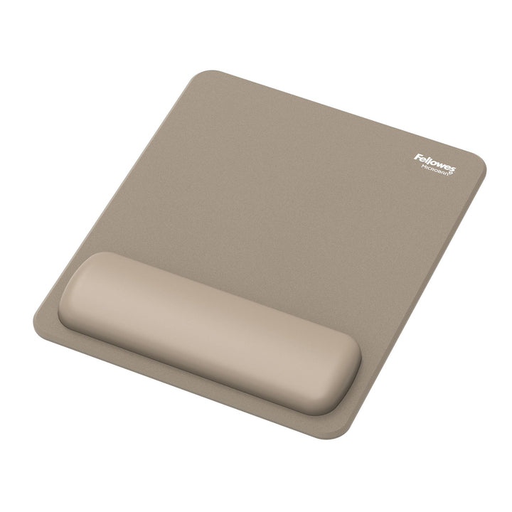Fellowes Breyta Mauspad mit Handgelenkauflage – Sand, mit HEX Cushion Technology Silikonpolster, rut