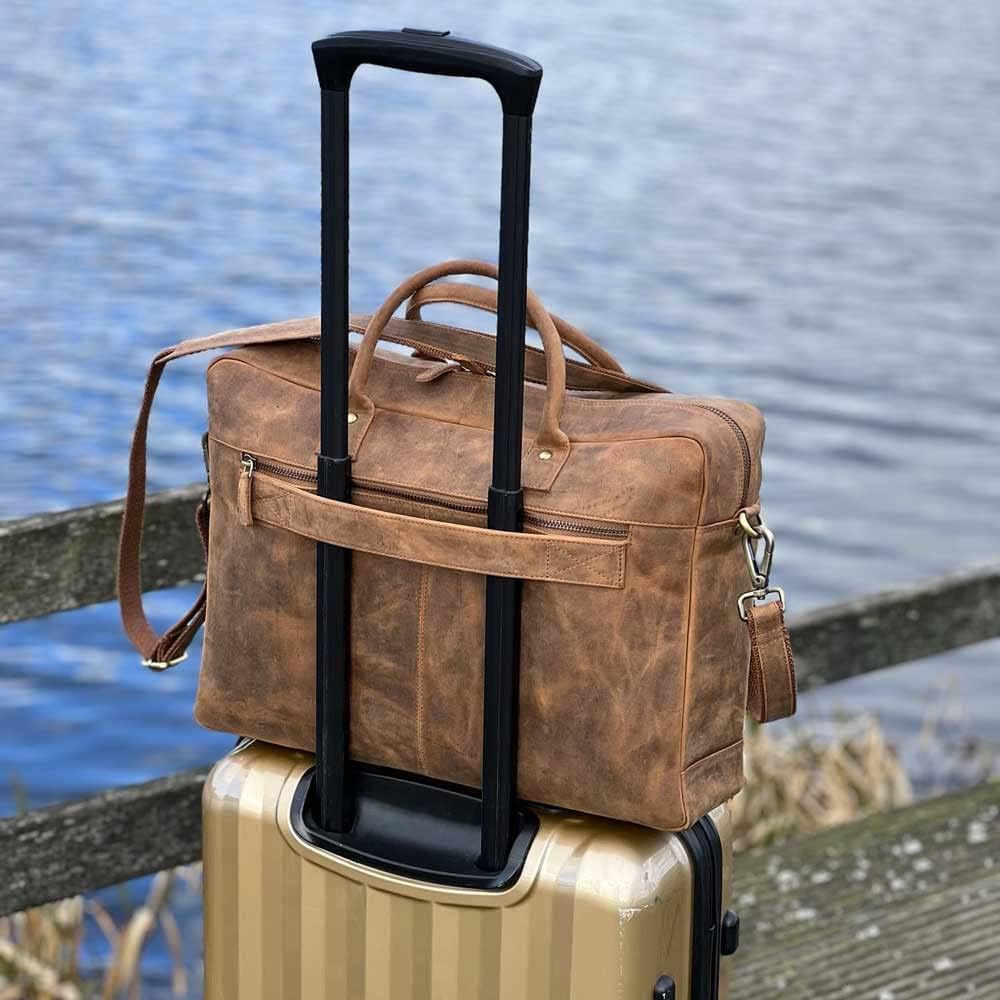 More Than Hip Huckleberry Laptoptasche - Geräumige Arbeitstasch für 15,6 Zoll Laptops Handtasche Umh