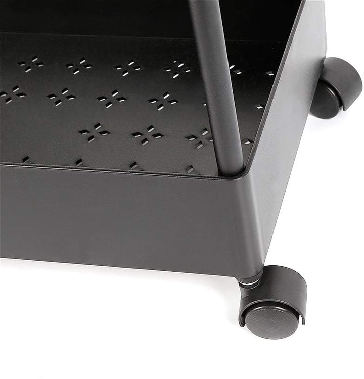 Wefun 4 Schichten Nischenregal Aufbewahrung Badregal Ordnungswagen mit Rollen zum Küche Wohnzimmer S