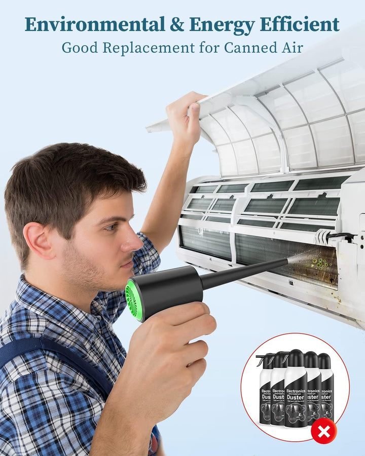 Elektrische Staubgebläse Druckluftspray für PC Reinigungsset - 3-Gang Air Duster Luftdruckspray mit
