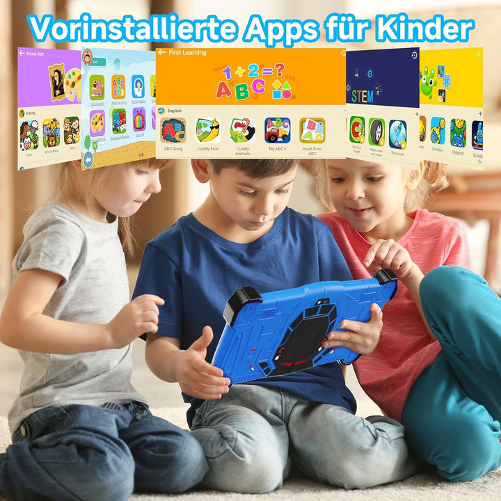 EagleSoar Kinder Tablet 7 Zoll Android 15, Tablet Kinder mit 10GB RAM+64GB ROM+TF 1TB, Kindersicheru