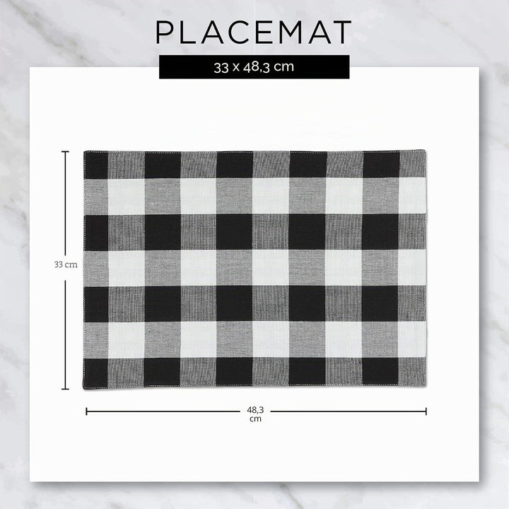 DII Gesteppte Tischsets aus der Farmhouse-Kollektion, Grau, 6-teilig Placemat Set Grau, Placemat Set