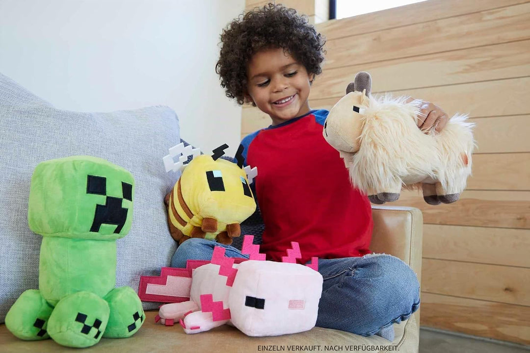 Mattel Minecraft Plüschfigur, ca. 21 cm, weich, Geschenk zum Sammeln für Fans ab 3 Jahren HBN41, 8-i